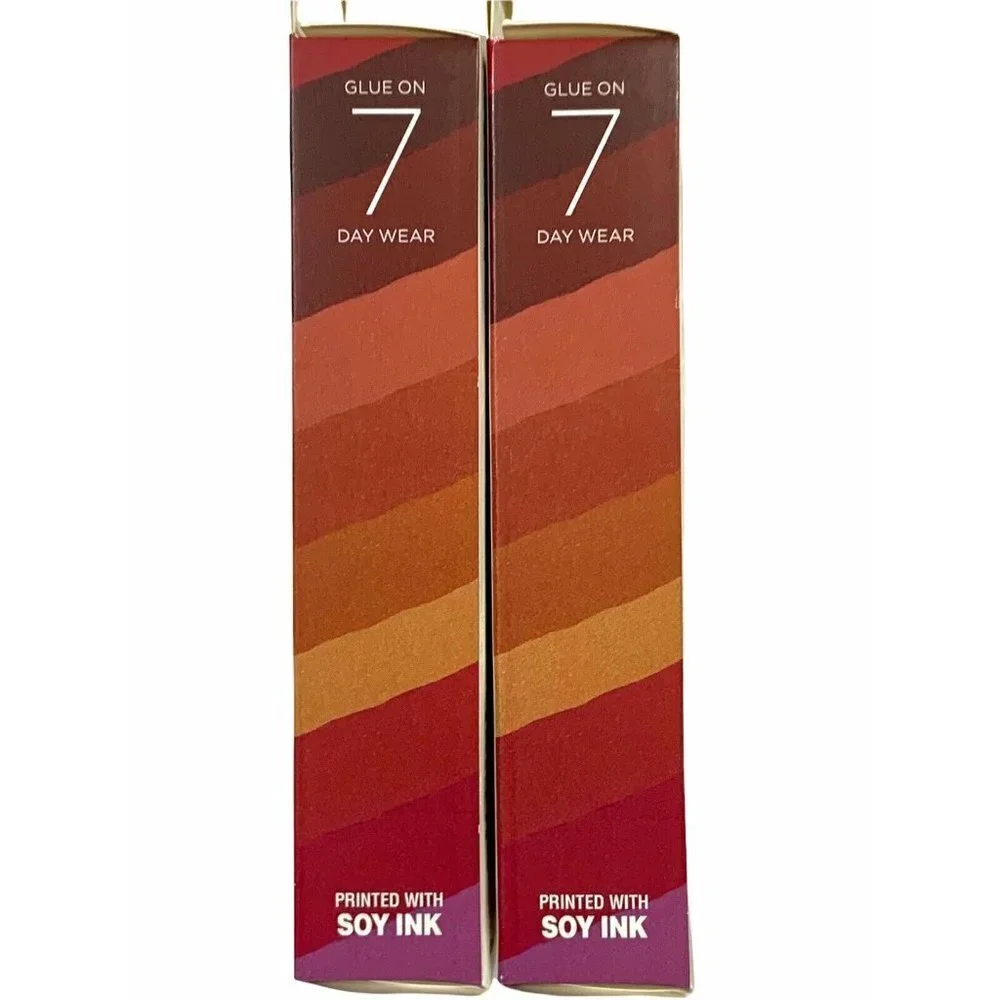 2 KISS Voguish‎ Fantasy Ready-to-Wear Press-On Nails CHILLOUT Long Coffin Matte